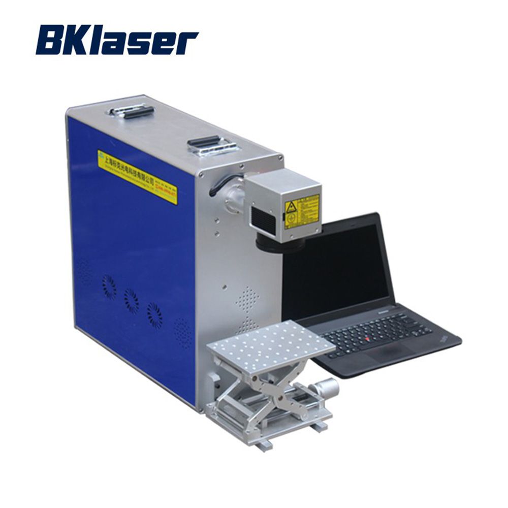 Portable small mini 20w 30w 50w fiber laser marking machine for metal plastic