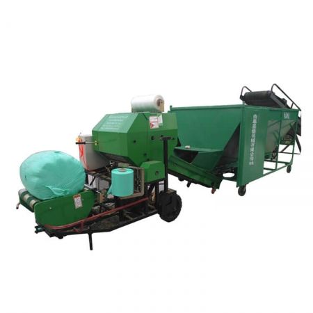 Automatic mini round silage baler and wrapper machine for sale