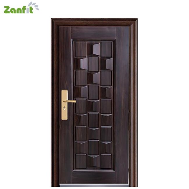 Security steel door/single double main entrance home doors