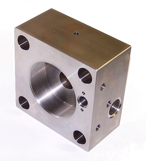 High pressure watejet intensifier pump end bell used for waterjet cutting machine