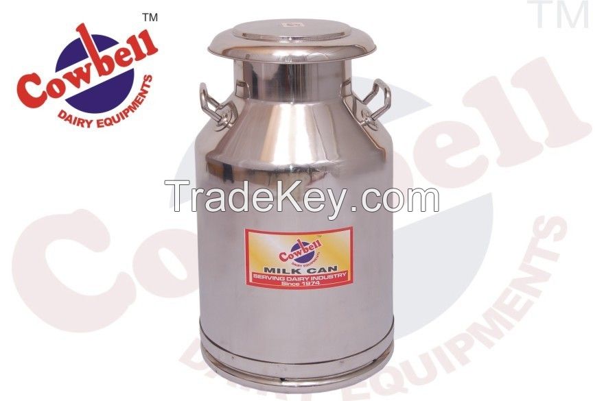 Cowbell Stainless Steel Milk Can Capacity 40 Ltr.
