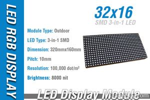 SLM-P10RGB-320Ã160 Full Color Module