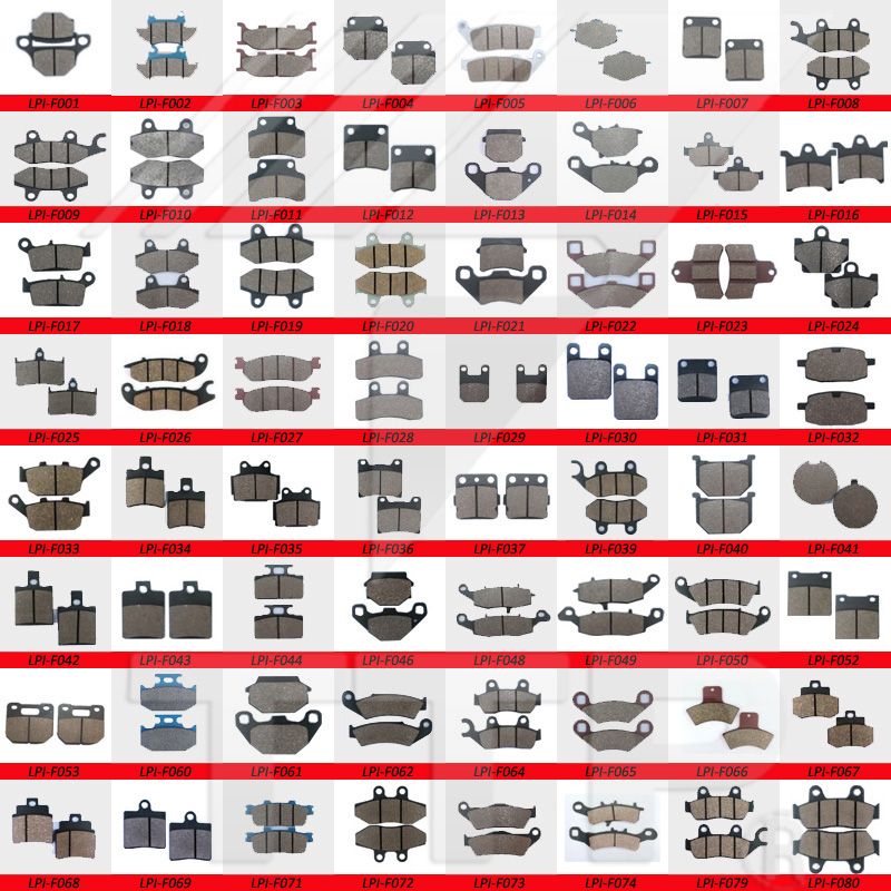 LPI high quality motorcycle brake pads with variety of models