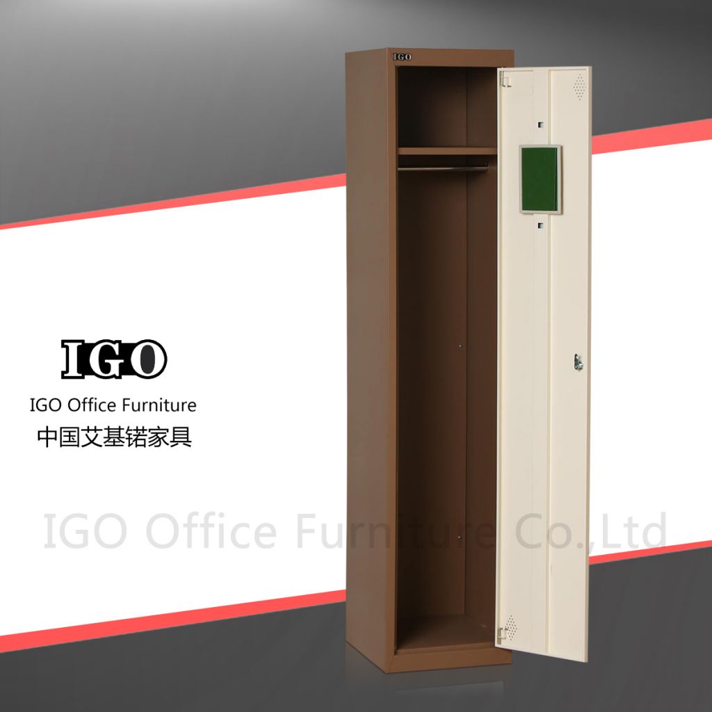 single door steel clothes locker wardrobe