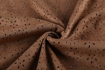 Shaoxing Customize Perforated Synthetic Suede Knitting Fabric