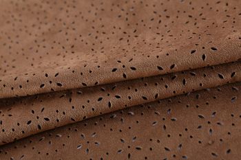 Shaoxing Customize Perforated Synthetic Suede Knitting Fabric