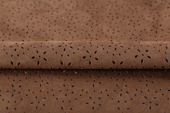 Shaoxing Customize Perforated Synthetic Suede Knitting Fabric