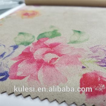 Printted Air Layer Suede Fabric