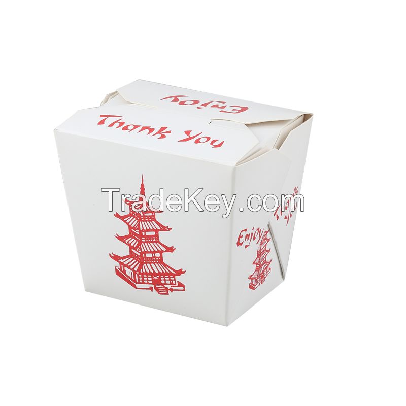 Square Noodle Box with Handle Paper Box Disposable Box