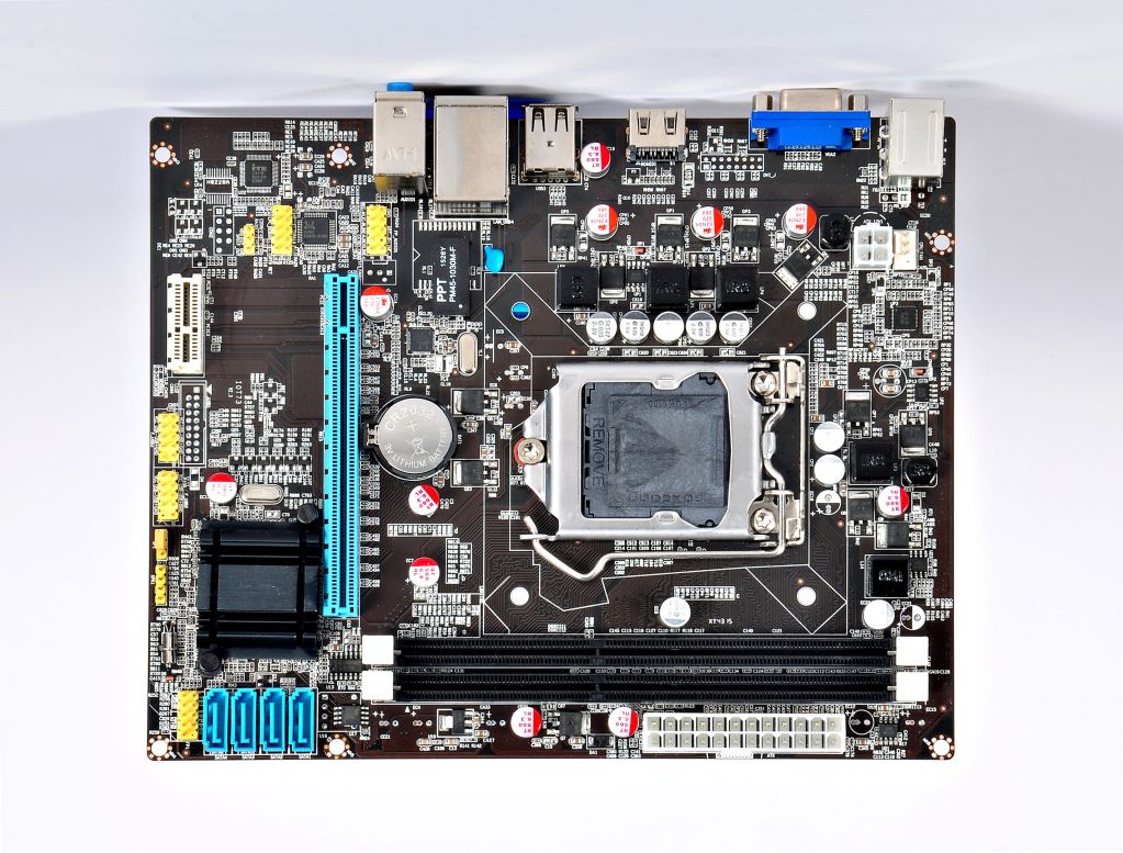 Dual channel 4x SATA 3Gb/s connector h61 motherboard