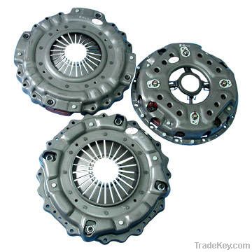 Clutch cover, clutch press plate