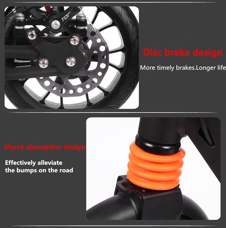 Hot sale cheap NEWEST design disc brake kick scooter for adults
