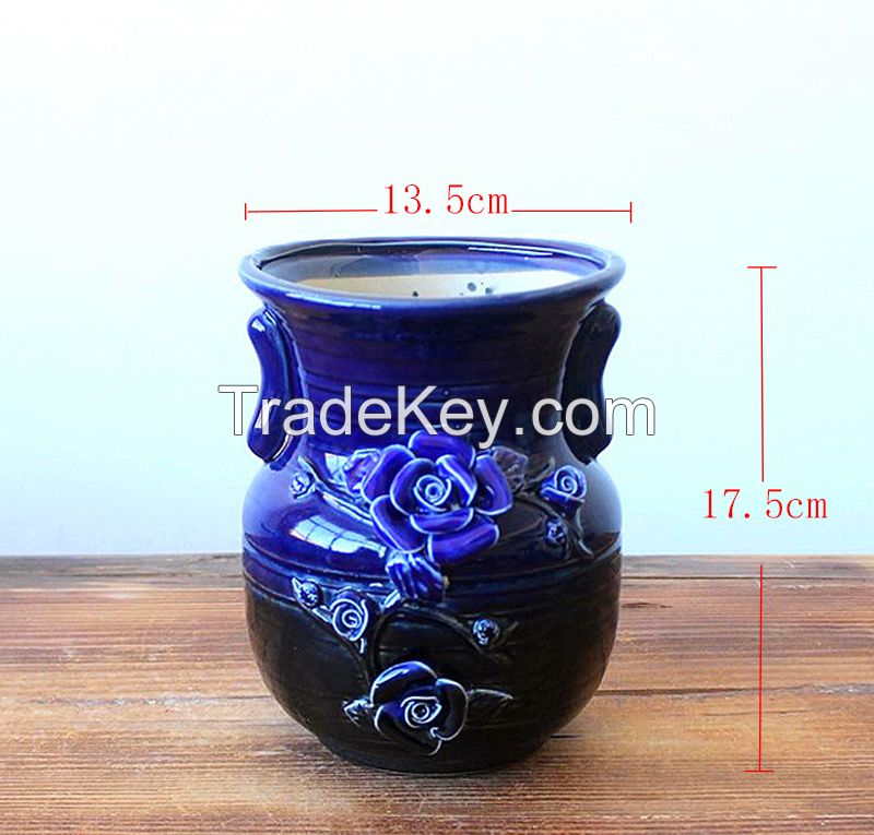 china ceramic vase flower pot and flower vase garden home decorative