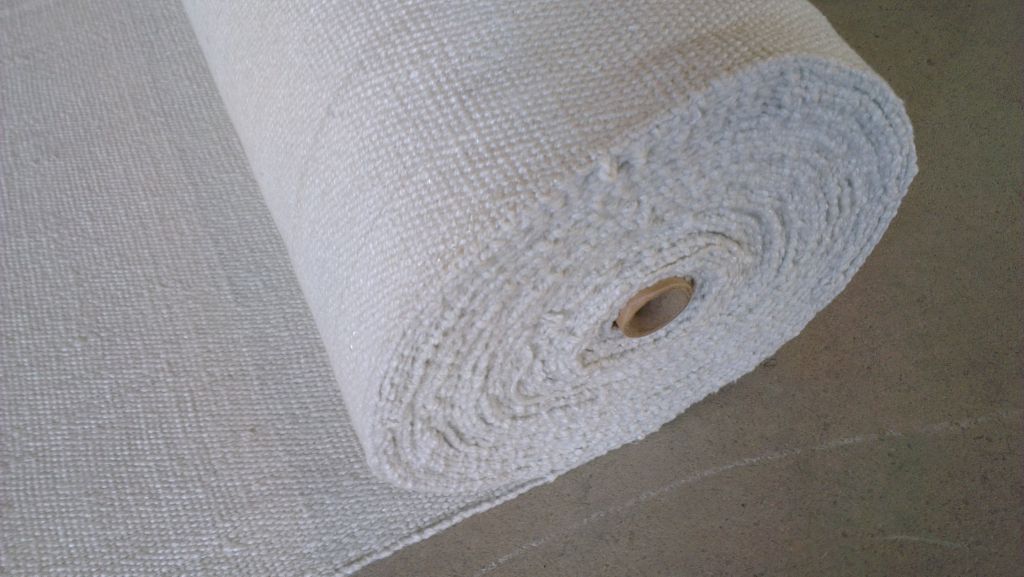 1260 Ceramic Fiber Cloth For Heat Insulation Application In Furnace / With Steel Wire Reinforced