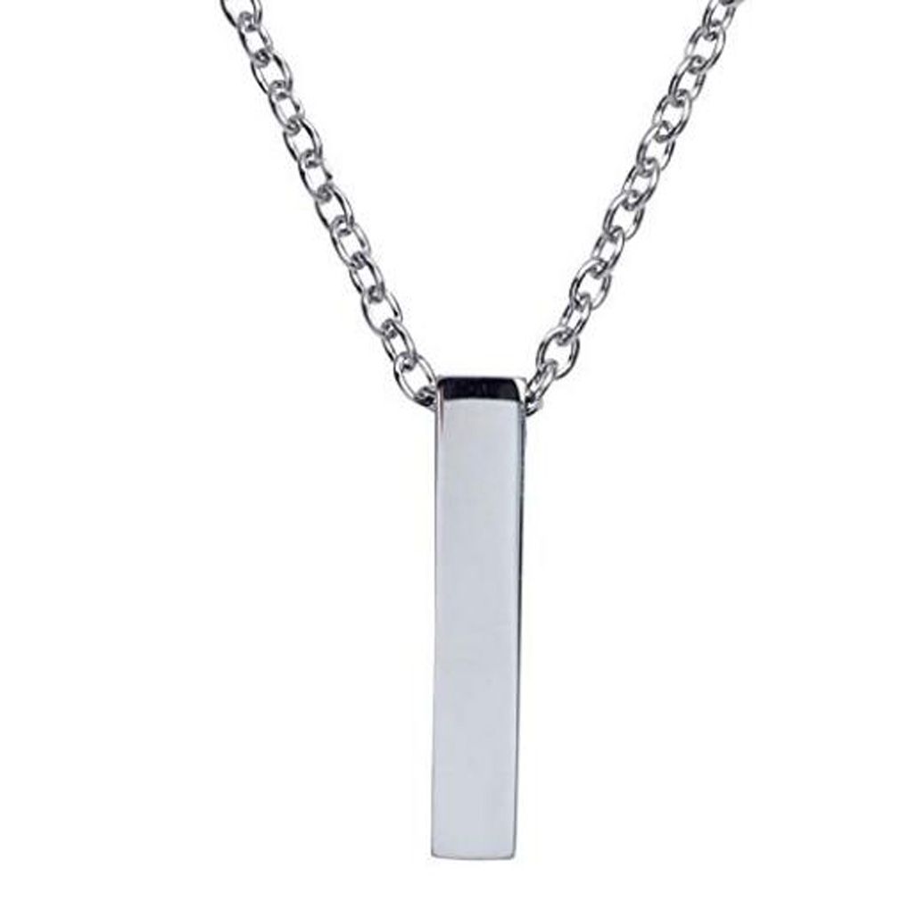 Single Cube Pendant Keepsake Necklace Cremation Urn Jewelry Ashes Premium Stainless Steel
