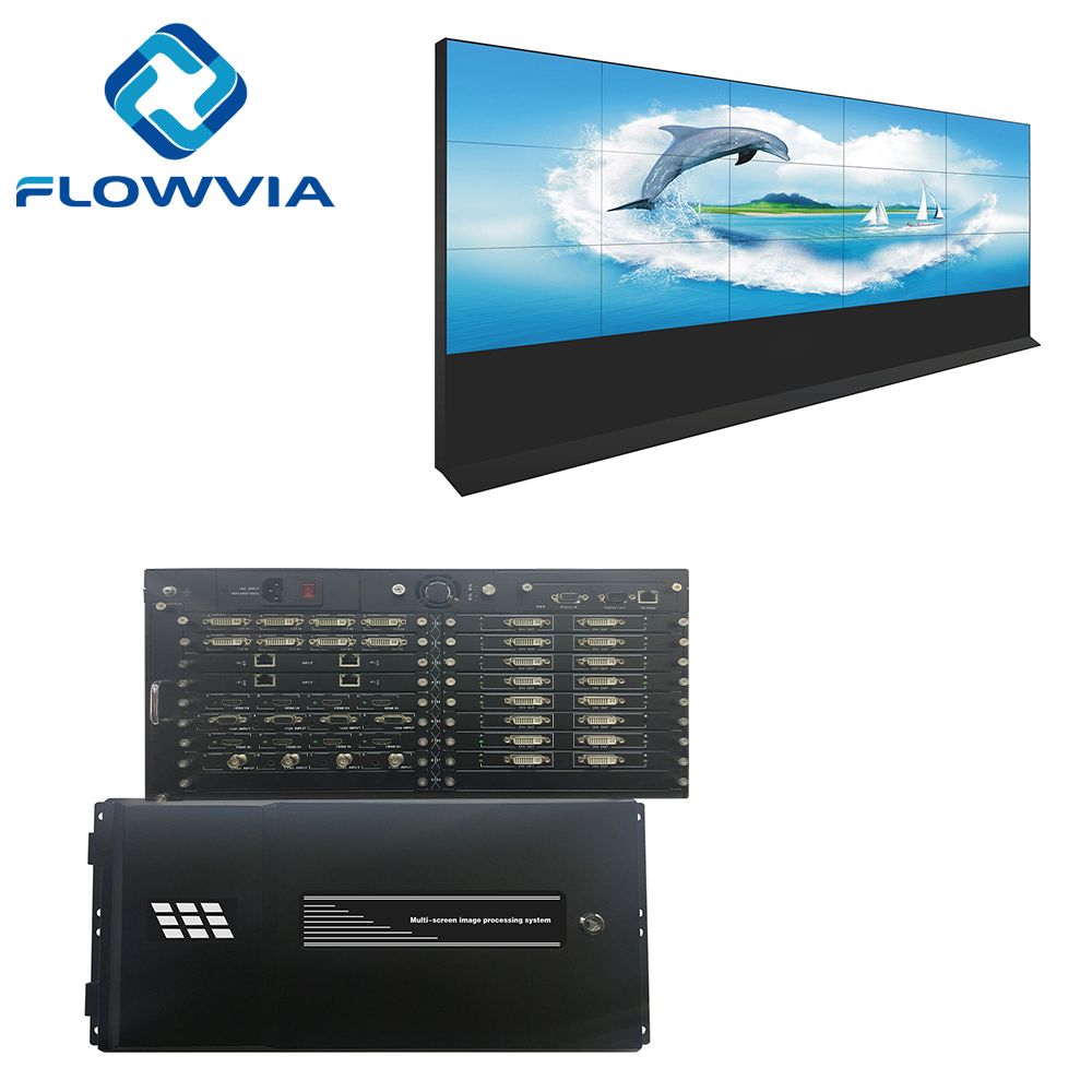 OEM 4X4 8X4 8X8 16X16 LCD 4K CVBS VGA DVI HDMI Video Server Video Wall Controller Processor for Video Wall Multi Splicing Screen