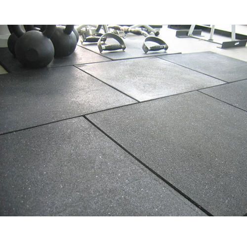 15mm Heavy Duty Acoustic Gym Rubber Flooring Tiles