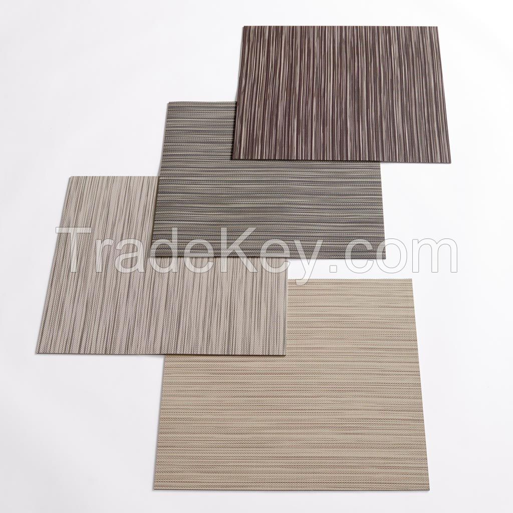 pvc woven vinyl flooring for hotel