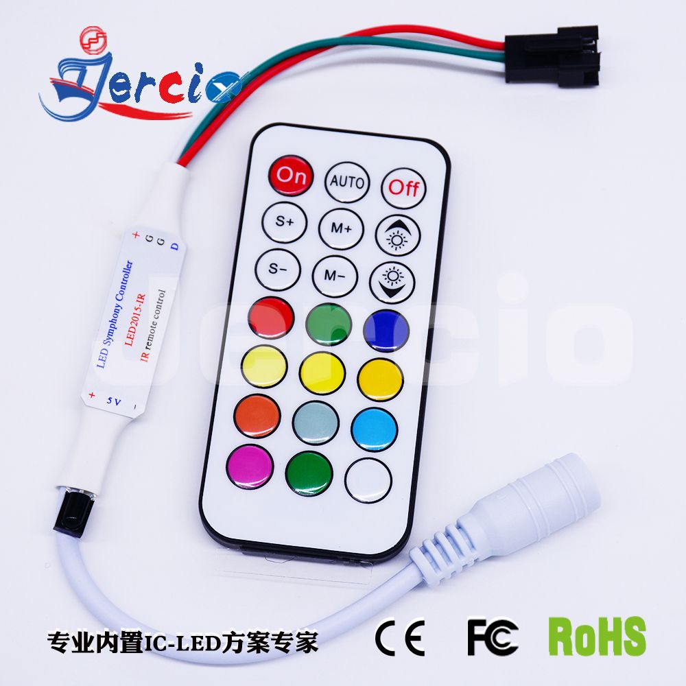 Wireless strobe dimmer manual IR-21key infrared ray control 5-24v strip light led remote controller