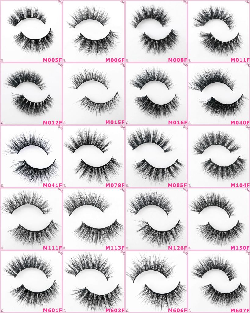 High Quality False Eyelashes 3D Real Mink Fur Lashes