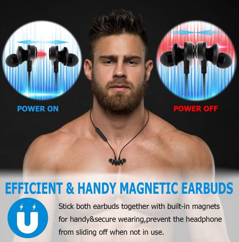 Bluetooth Headphones, Wireless Earbuds Sport in-Ear