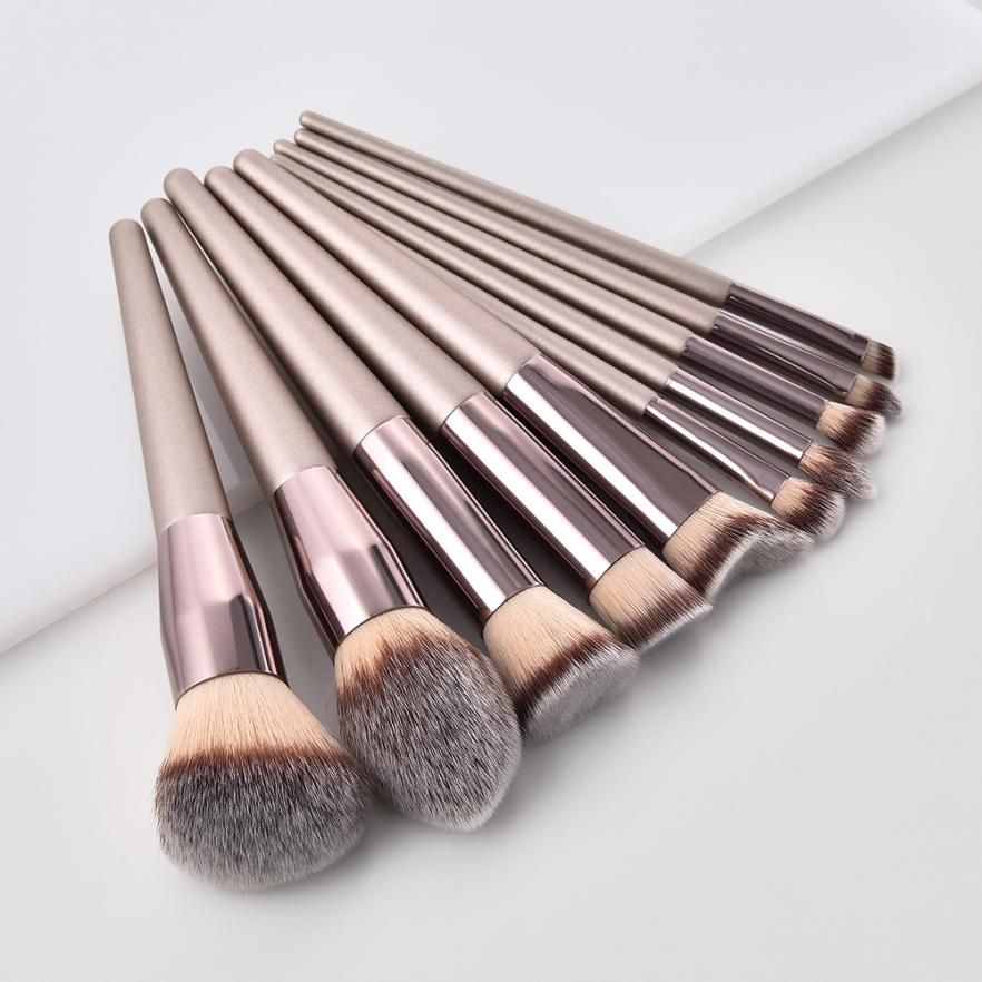 Fashion Brushes Wooden Foundation Cosmetic Eyebrow Eyeshadow Brush Mak