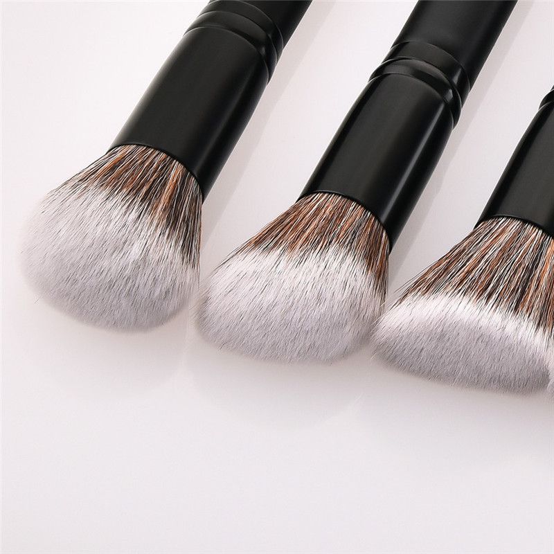 Makeup brushes 8PCS Black Wooden Cosmetic Makeup Brush Foundation Powder Eyeshadow Cosmetic Brushes