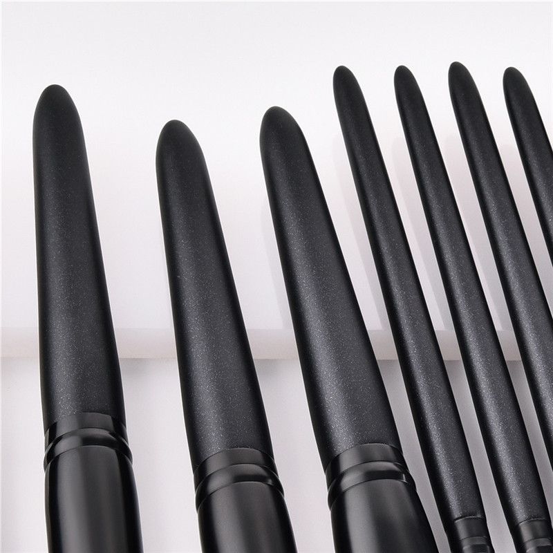 Drop Shipping 15 Pcs Wood Handle Eyeshadow Eyebrow Eyeliner Blending Powder Smudge Brush Professional Eyes Makeup Brushes Set