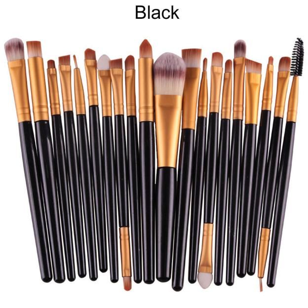 20Pcs Rose gold Makeup Brushes Set Pro Powder Blush Foundation Eyeshadow Eyeliner Lip Cosmetic Make up Brush Tool