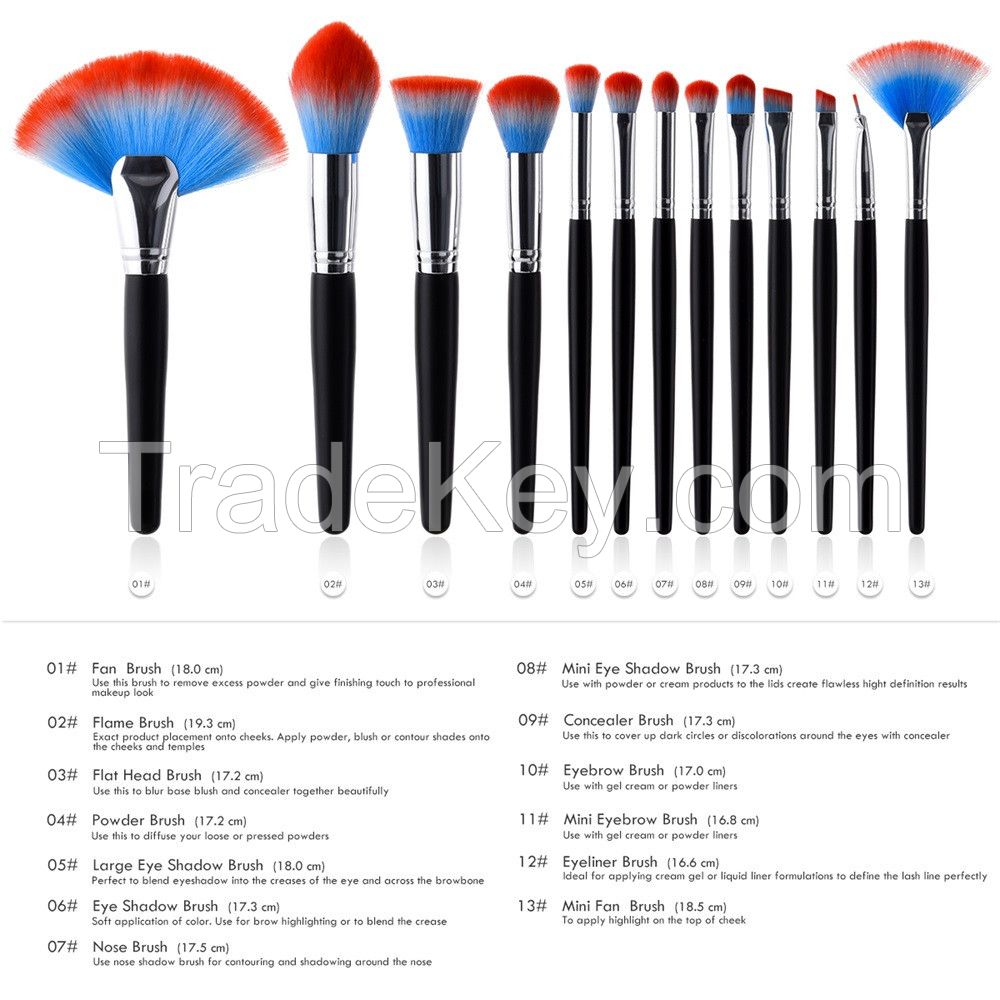 10 Pcs Makeup Brushes Set Advanced Essentials Cosmetics Set Tools Eyebrow Eyeshadow Contour Foundation Brush