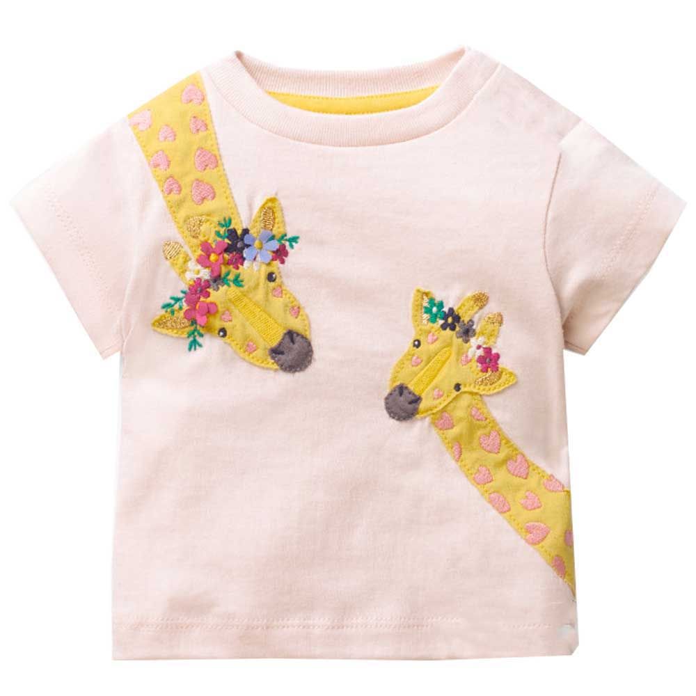 Girls Tops Summer 2019 Cute Kids Tshirt Baby Girl Clothes T-shirts Unicorn Animal Print Children T shirts for Girls Clothing