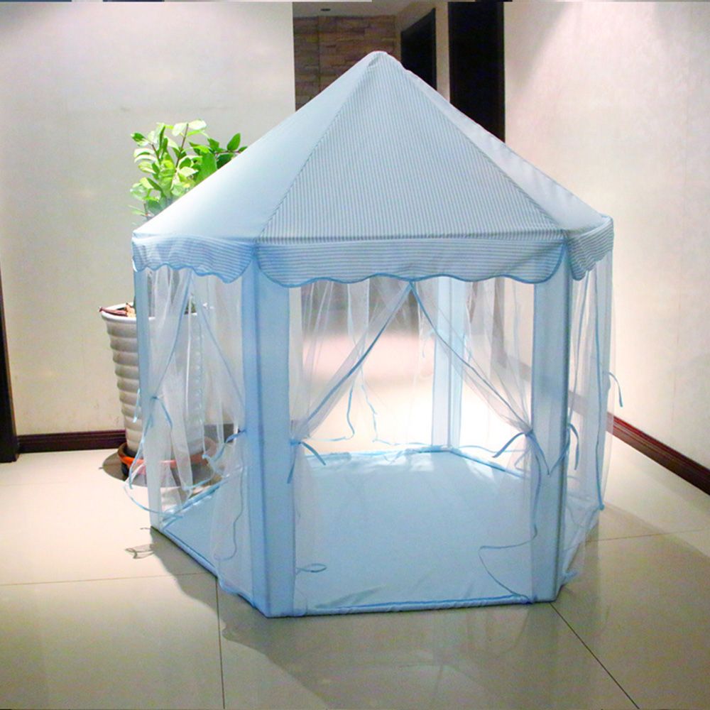 Portable Chiffon Hexagonal Princess Castle Play House Tent Lodge Children Outdoor Garden Toy Gifts Play House Tent 