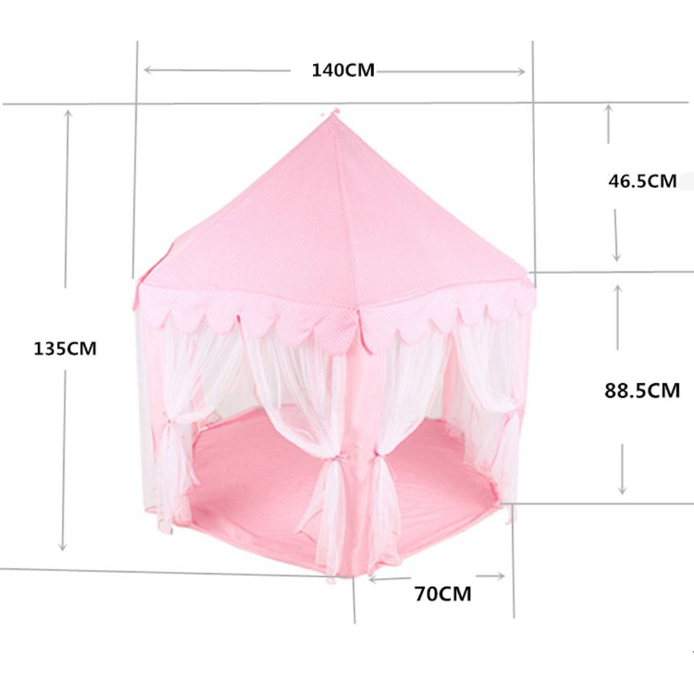 Portable Chiffon Hexagonal Princess Castle Play House Tent Lodge Children Outdoor Garden Toy Gifts Play House Tent 