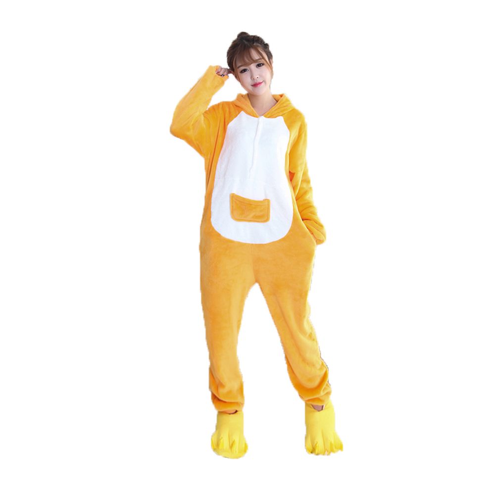 Wholesale Animal Pajamas Onesie Custom Adult Kangaroo Kigurumi Flannel Women Pajamas Kigurumi Onesie Pajamas