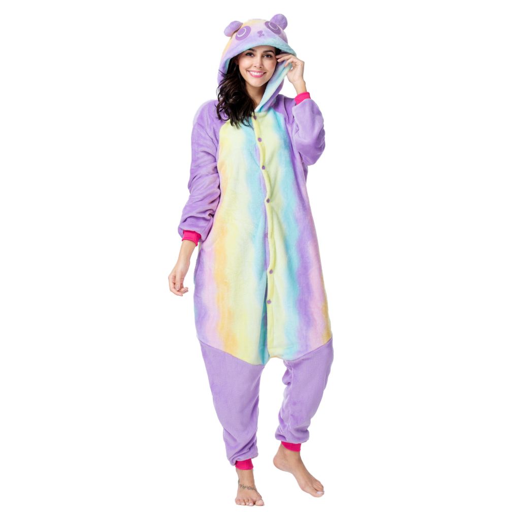 Wholesale Winter Women Kigurumi Onesie Unicorn Stitch Totoro Pajamas Sets Cute Flannel Animal Pajama Nightie Warm Sleepwear Costume