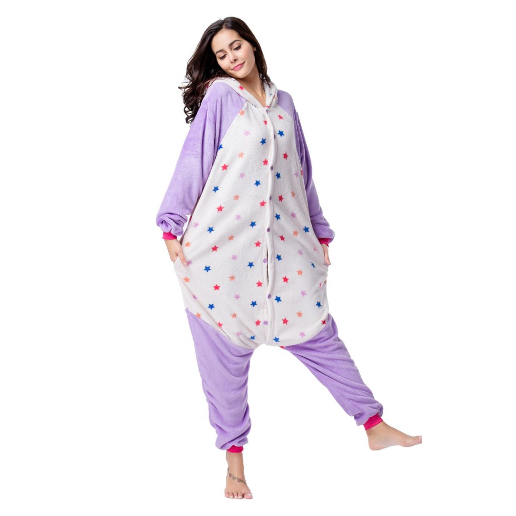 Wholesale Adult Sexy Adult Onesie Pajamas Custom New Star Panda Kigurumi Flannel Women Pajamas Kigurumi Onesie Pajamas