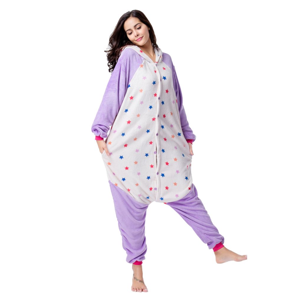 Wholesale Adult Sexy Adult Onesie Pajamas Custom New Star Panda Kigurumi Flannel Women Pajamas Kigurumi Onesie Pajamas 