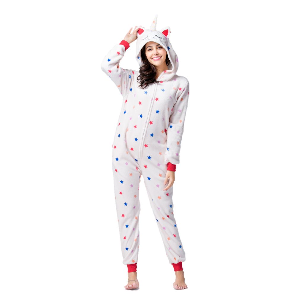 Wholesale Adult Pajamas Costume New Star Unicorn Adult Flannel Onesie Pajamas Kigurumi Pajamas