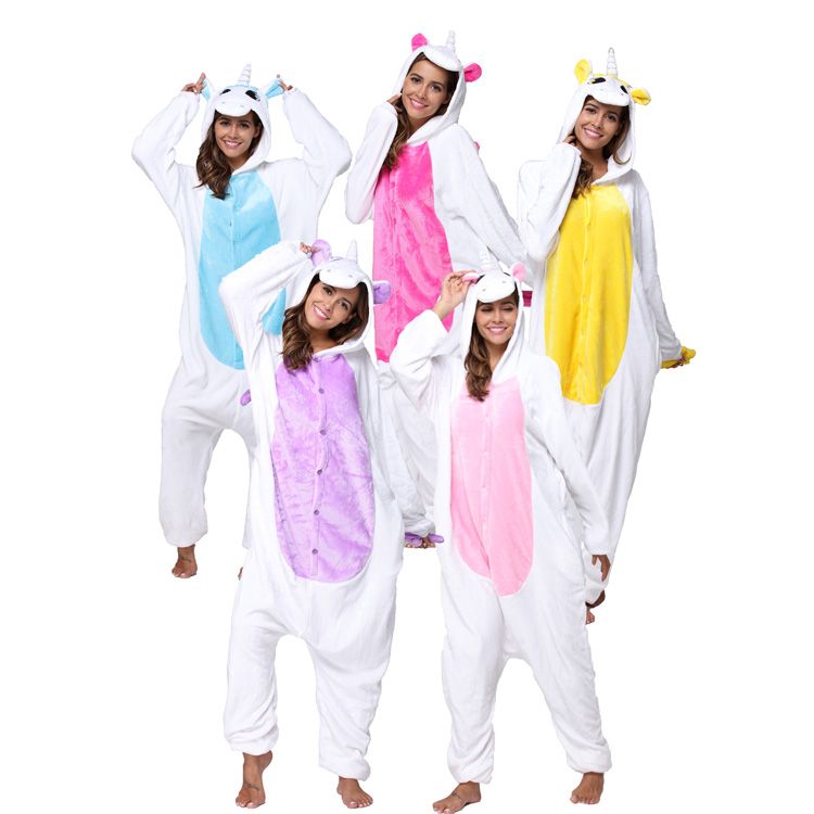 Wholesale Adult Pajamas Sexy Onesie Custom Adult Unicorn Kigurumi Flannel Women Onesie Pajamas