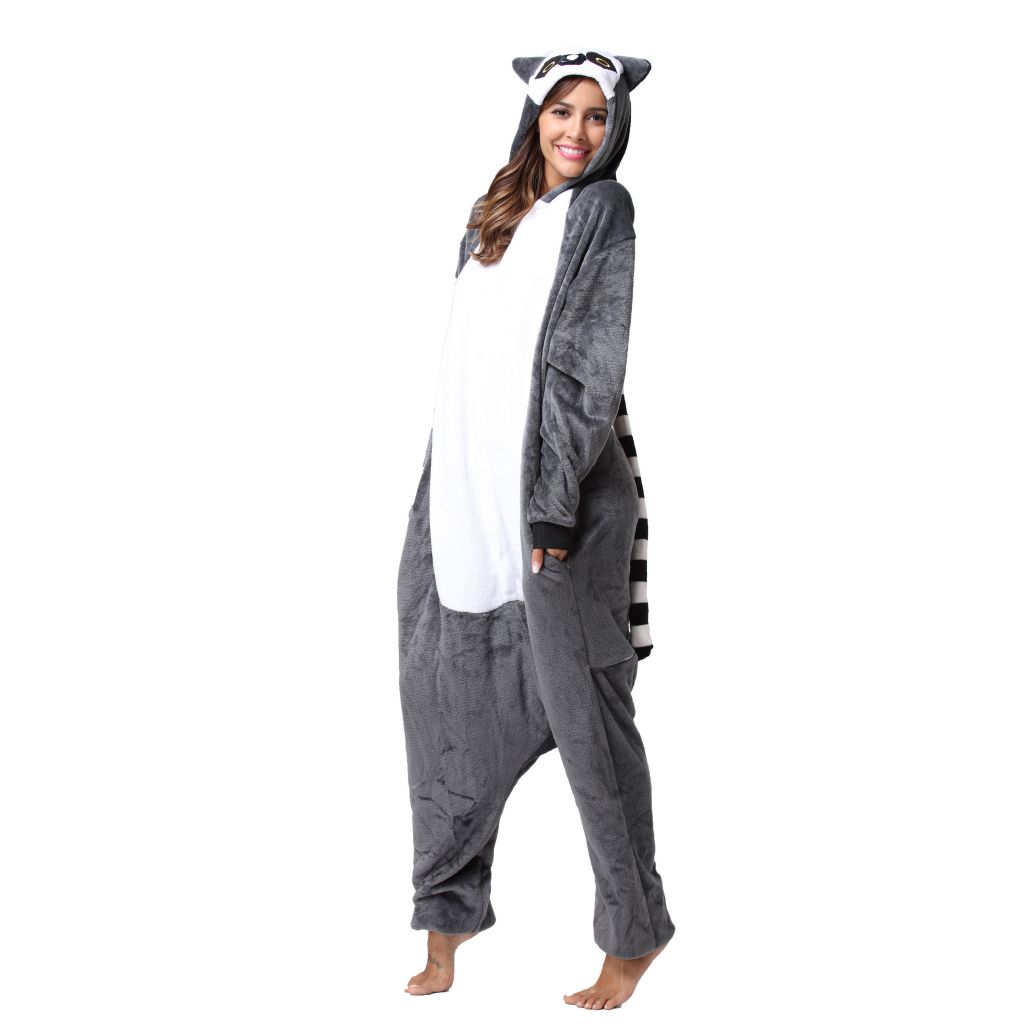 Wholesale Adult Pajamas Sexy Custom Adult Onesie Lemur Pajamas Kigurumi Flannel Kigurumi Onesie Pajamas