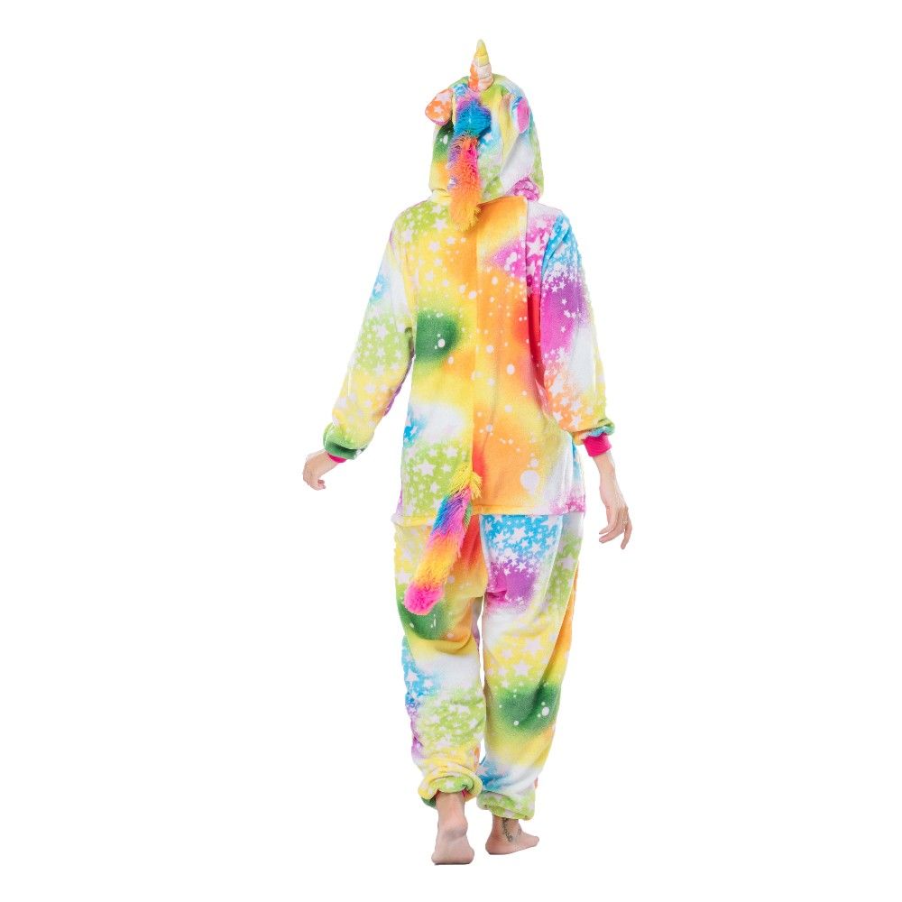 Wholesale Adult Pajamas Costume Colorful Star Unicorn Sexy Adult flannel Onesie Pajamas Kigurumi Pajamas 