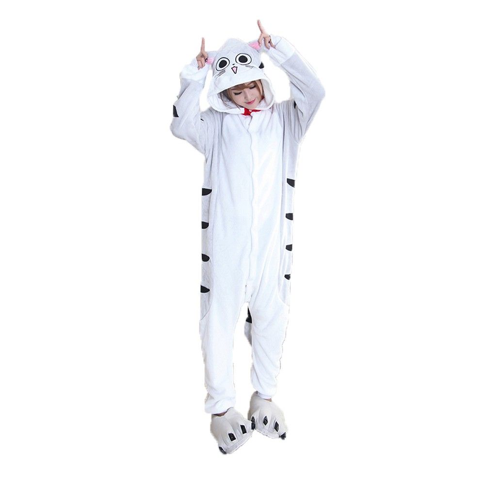 wholesale adult pajamas animal onesie custom adult cheese cat kigurumi flannel women pajamas kigurumi onesie pajamas