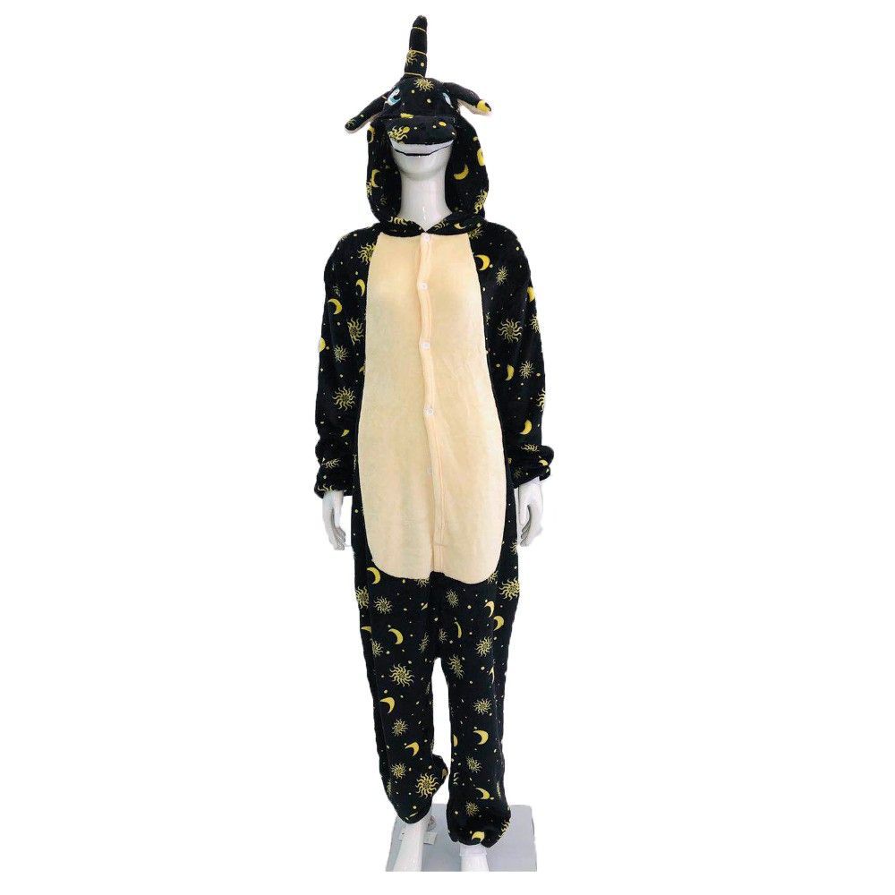 Wholesale Women Pajamas Custom Adult Green Unicorn Pajamas Flannel Kigurumi Onesie Pajamas