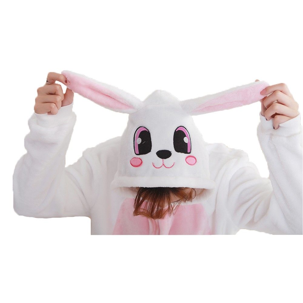 Wholesale Women Pajamas Sexy Adult Onesie Pink Rabbit Kigurumi Flannel Women Pajamas Kigurumi Onesie Pajamas