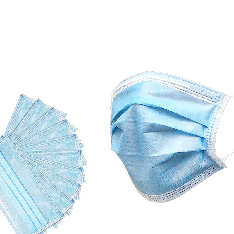 Disposable Earloop Procedure Nonwoven Face Mask 3 ply for Adult use