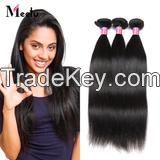 Meetu Brazilian Virgin Straight Human Hair 3 Bundles 8a Unprocessed