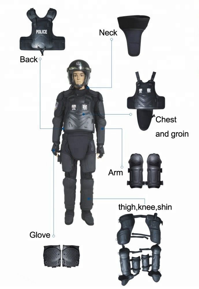 crowd control anti-riot suit full body armor suit