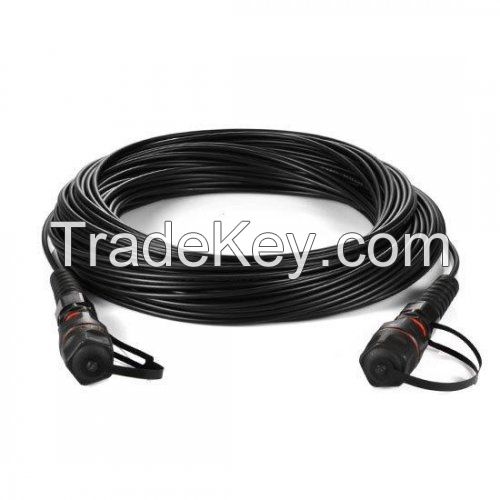 Ip67 Lc To Ip67 Lc Duplex Single Mode Waterproof Fiber Optic Patch Cable