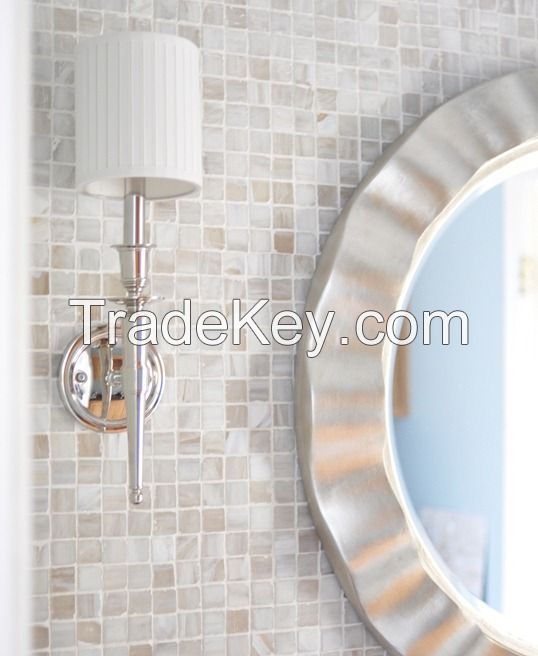 basket weave / brick / square marble mosaic 