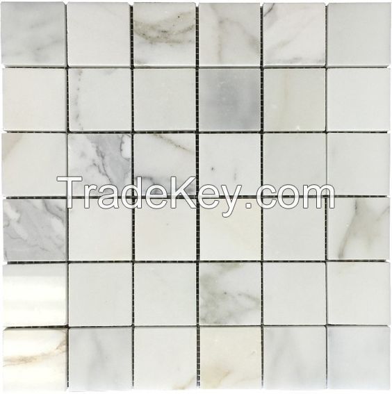 basket weave / brick / square marble mosaic 
